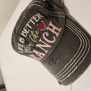 KBETHOS Vintage Gray Cap with Embroidery